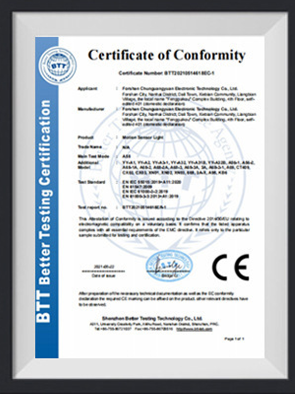 CE Certificate