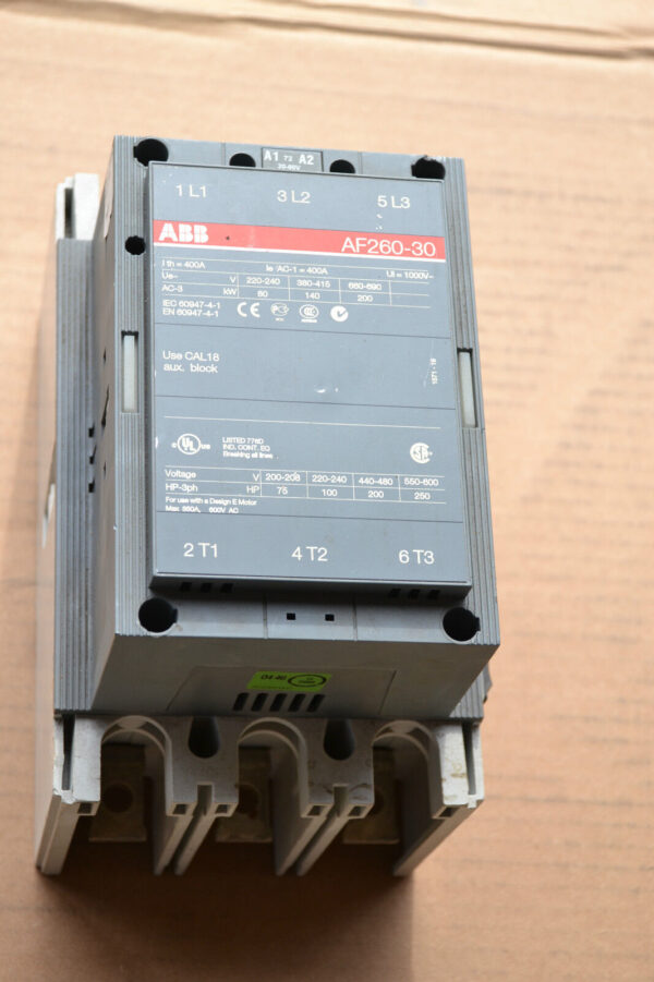 ABB 1SFL537001R7011 AF260-30 3-phase 100-250V 50/60Hz / 100-250V Miniature Circuit Breaker - Image 6