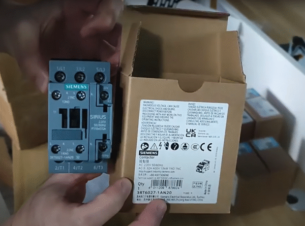 Siemens 3RT6027-1AN20 220V 32A 1NO/1NC Motor Control Contactor