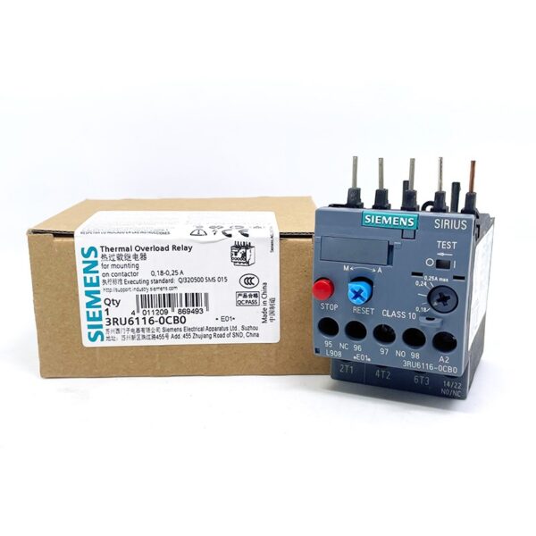 Siemens 3RU6116-0AB0 Motor Thermal Overload Relay 3RU6116 - Image 4