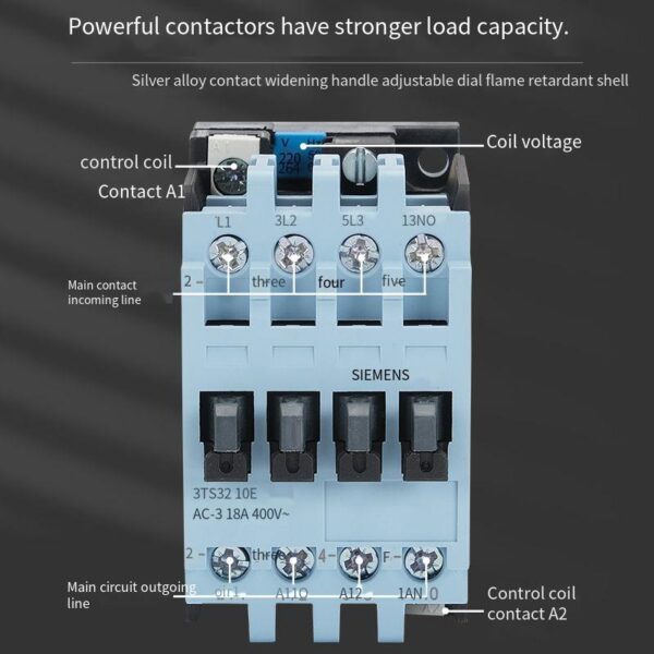 Siemens 3TS2900-0XM0 3TS29 10-0X 3TS29001NO 4 Open AC-3 6A 220V Contactor - Image 5