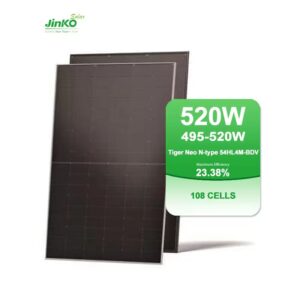 Jinko 54HL4M-BDV Tiger Neo N-type Bifacial Glass Solar Panels 495W 500W 505W 510W 515W 520W