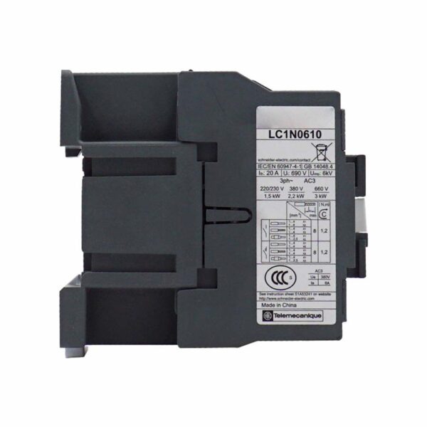Schneider LC1N0610M5N 220V 3-Ploe Ac contactor LC1N06 - Image 3