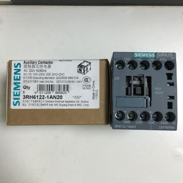 Siemens 3RH6122-1AN20 220V/380V Intermediate Relay - Image 7