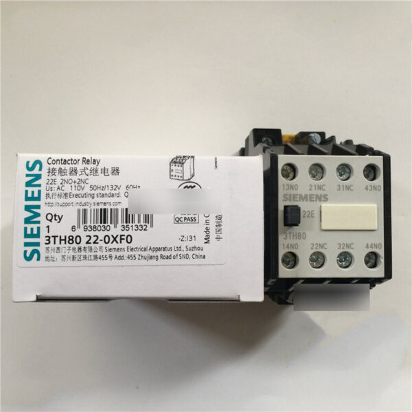 Siemens 3TH80 22-0XF0 4NO 24V DC/AC 110V AC 230V AC Contactor Relay