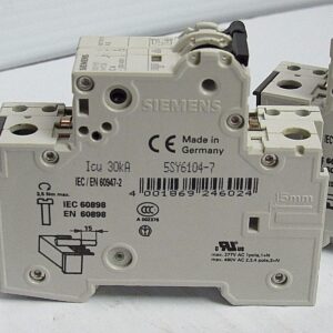 Siemens 5SY6104-7 Circuit Breaker air Switch Main Switch