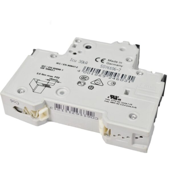 Siemens 5SY6106-7 Circuit Breaker air Switch Main Switch - Image 3