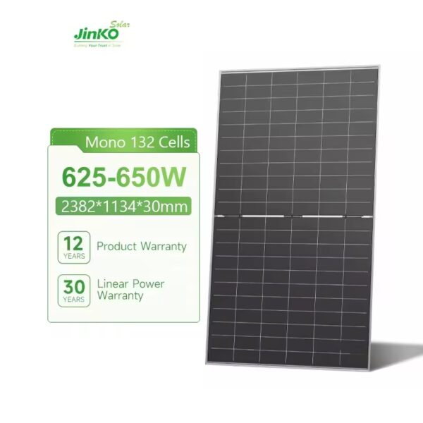 Jinko Solar Panel 600W 605W 610 Watts Dual Glass 615W 620W 625W