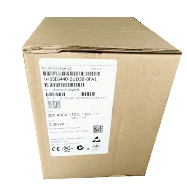 Siemens Filterless 6SE6440-2UD38-8FA1 Programmable Controller Module - Image 3