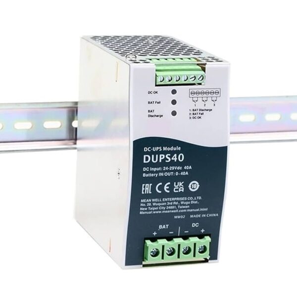 MEAN WELL UPS module DUPS40 24-29VDC 40A Plc Logic Programming Controller - Image 2