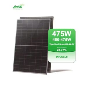 Jinko 450W To 470W Tiger Neo N-type 48HL4M-DV Mono-Facial Double Glass Solar Panel