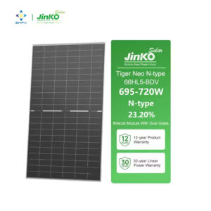 Jinko 695W 700W 705W 710W 715W 720W Tiger Neo N-type 66HL5-BDV Solar Panel