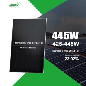 Jinko 54HL4R-B 425W To 445W Solar Panels for Home Solar Energy System