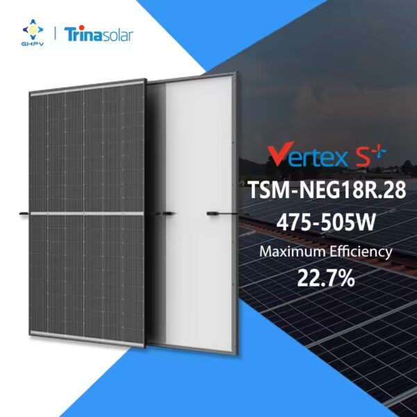 Trina Solar Panel TSM-NEG18R.28 440W - 470W Vertex S+ Mono Dual Glass Trina Panneaux Solaires