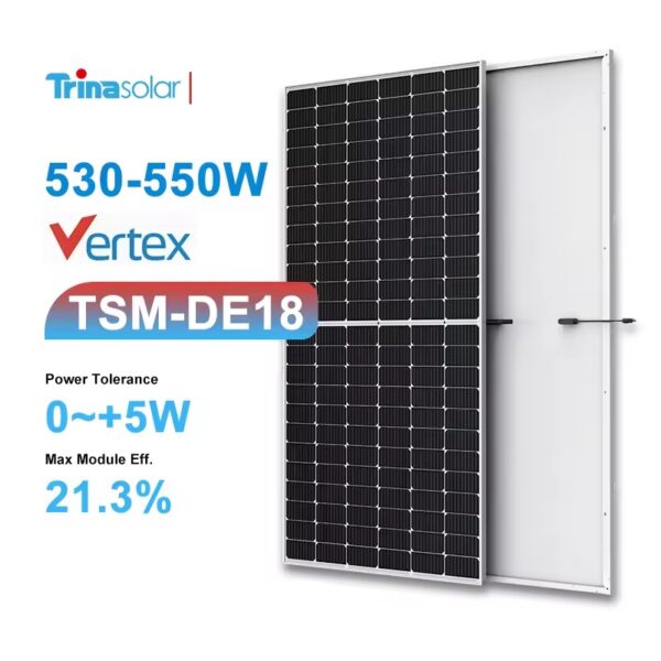 Trina Solar Vertex s PV TSM-DE18 550W - 580W Fotovolatic Panel Solar Energy