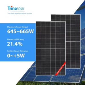 Trina Solar TSM-DEG21C.20 670W 675W 680W 685W 690W 695W 700 Watt Photovolta Panel Monocrystalline Panel Solar