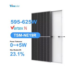 Trina Solar TSM-NE19R 590W - 620W N-type Bifacial Dual Glass PV Module Vertex Solarpanel 610 Photovoltaic