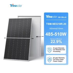 Trina Solar TSM-NEG18R.20 550W - 580W Vertex S+ High Efficiency Monofacial Solar Photovoltaic Panel