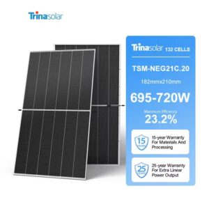 Trina Solar TSM-NEG21C.20 670W 675W 680W 685W 690W 695W 700W Pvc Silicon Solar Panel Bifacial
