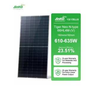 Jinko 605W To 635W 66HL4M-(V) Tiger Neo N-type Solar Panels