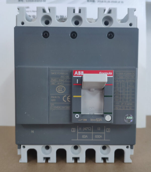 ABB Circuit Breaker A1C125 SACE Formula 1SDA066713R1 TMF 40-400 3P 25A 32A 40A 50A 63A 80A 100A 125A A1C 125 Air Switch