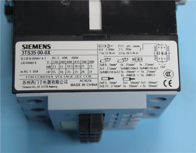 Siemens 3TS3500-0XM0 Contactor 3TS35 00-0X AC 220V 50/60Hz Industrial automation Contactor - Image 4