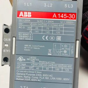 ABB 1SFL471001R8411 Original AC Contactor A145-30-11-84 Coil Voltage AC110V 220-230V 50Hz / 60Hz Contactor