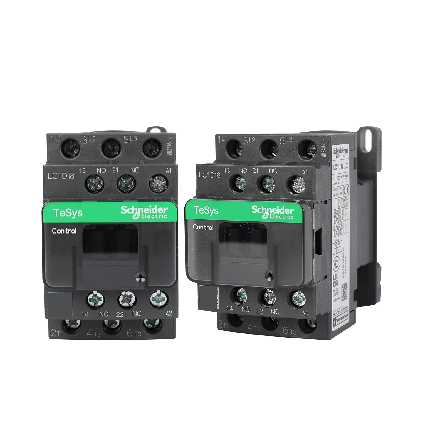 Schneider Ac Contactor LC1D18B7C LC1D18CC7C LC1D18E7C LC1D18F7C LC1D18M7C LC1D18Q7C LC1D18P7C AC24V/36V/48V110V/220/230V/380V LC1D18 Series contactor