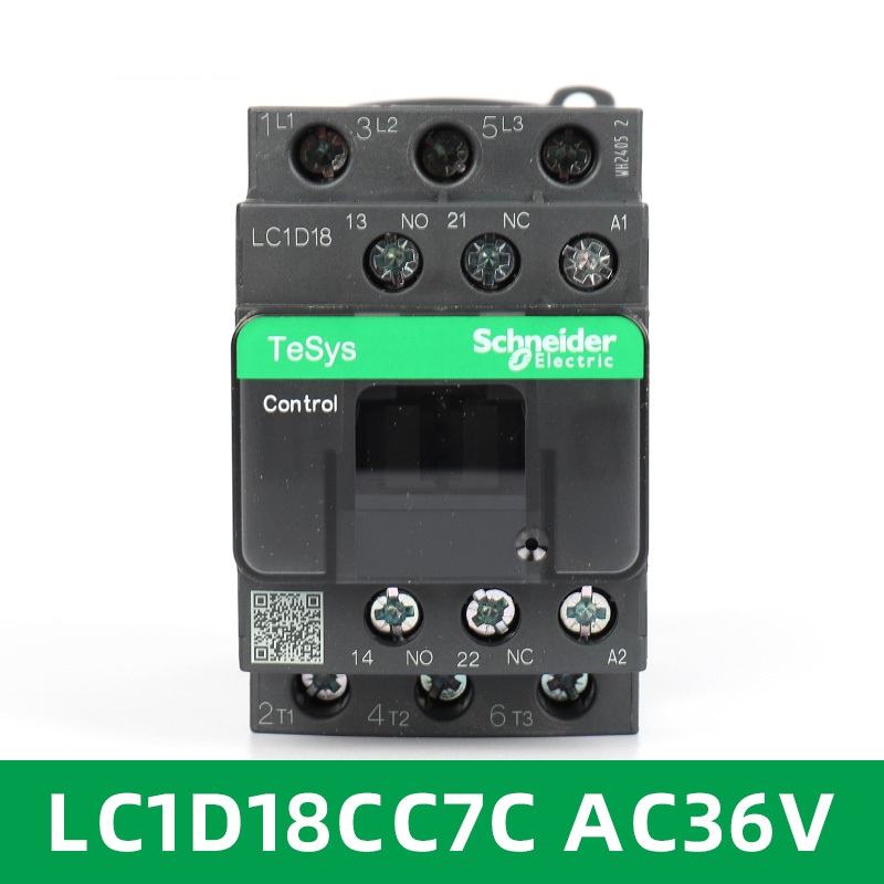 Schneider Ac Contactor LC1D18B7C LC1D18CC7C LC1D18E7C LC1D18F7C LC1D18M7C LC1D18Q7C LC1D18P7C AC24V/36V/48V110V/220/230V/380V LC1D18 Series contactor - Image 3