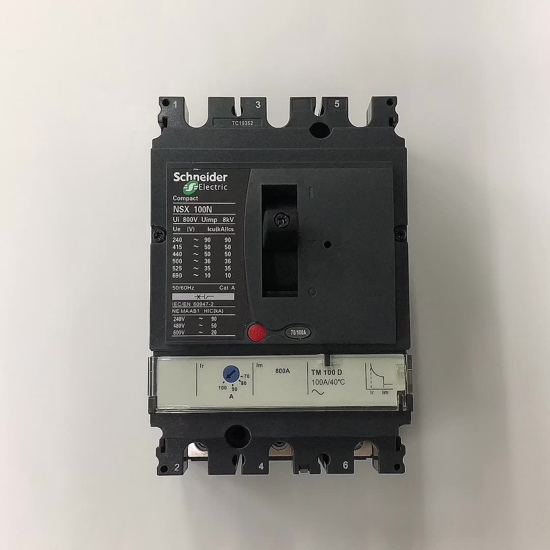 Schneider NSX100N TM100D 3P 100A LV429840 Molded Case Circuit Breakers - Image 2