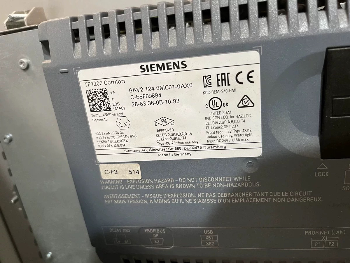 Siemens 6AV2124-0MC01-0AX0 TP1200 6AV2 124 Industrial Control LCD Screen Panel - Image 6