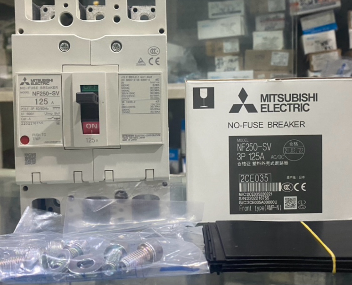 Mitsubishi MCBB NF160-SXV NF250-HV NF250-CV 3P 4P 200A Molded Case Circuit Breakers - Image 2
