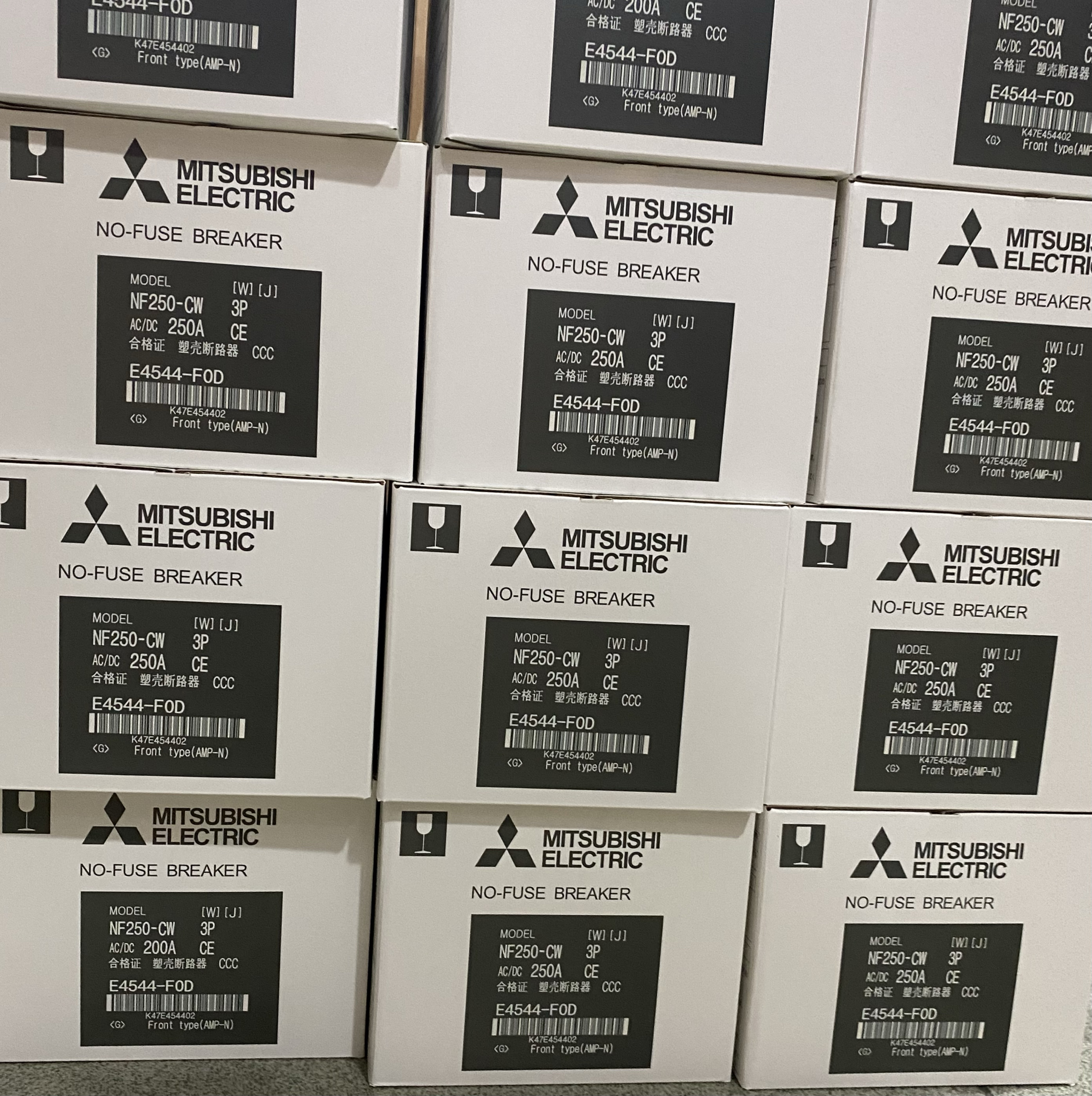 Mitsubishi MCBB NF160-SXV NF250-HV NF250-CV 3P 4P 200A Molded Case Circuit Breakers - Image 5